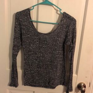 2 long sleeved shirts (same style different color)